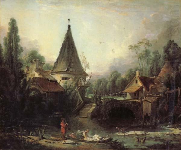 Francois Boucher Landscape near Beauvais china oil painting image